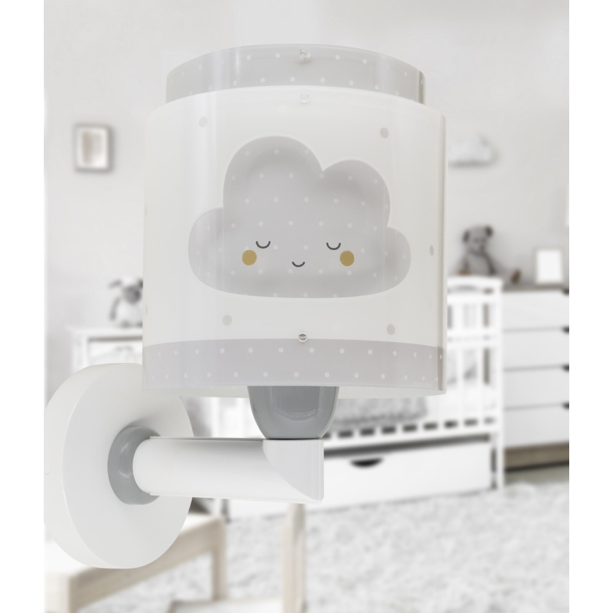 Dalber 76019E - Wandlamp voor kinderen BABY DREAMS 1xE27/15W/230V grijs