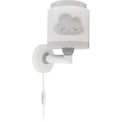 Dalber 76019E - Wandlamp voor kinderen BABY DREAMS 1xE27/15W/230V grijs