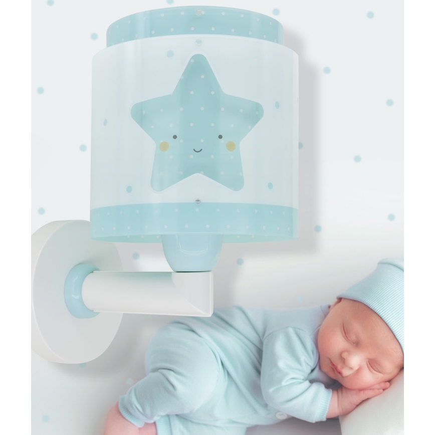 Dalber 76019T - Wandlamp voor kinderen BABY DREAMS 1xE27/15W/230V blauw