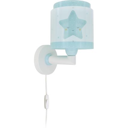 Dalber 76019T - Wandlamp voor kinderen BABY DREAMS 1xE27/15W/230V blauw