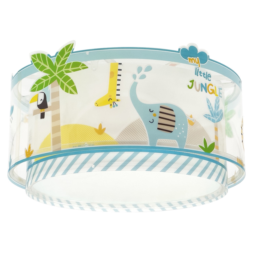 Dalber 76116 - Plafondlamp voor Kinderen JUNGLE 2xE27/15W/230V