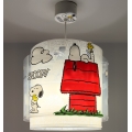Dalber 76302 - Kinderlamp SNOOPY 1xE27/15W/230V wit/rood