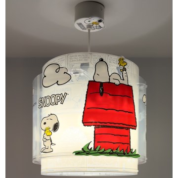 Dalber 76302 - Kinderlamp SNOOPY 1xE27/15W/230V wit/rood