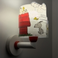 Dalber 76309 - Kinderwandlamp SNOOPY 1xE27/15W/230V wit/rood