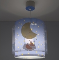 Dalber 76632 - Kinderplafondlamp MOON DREAMS 1xE27/15W/230V blauw