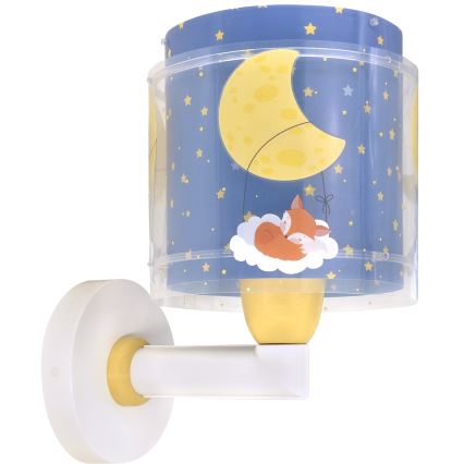 Dalber 76639 - Kinderwandlamp MOON DREAMS 1xE27/15W/230V blauw