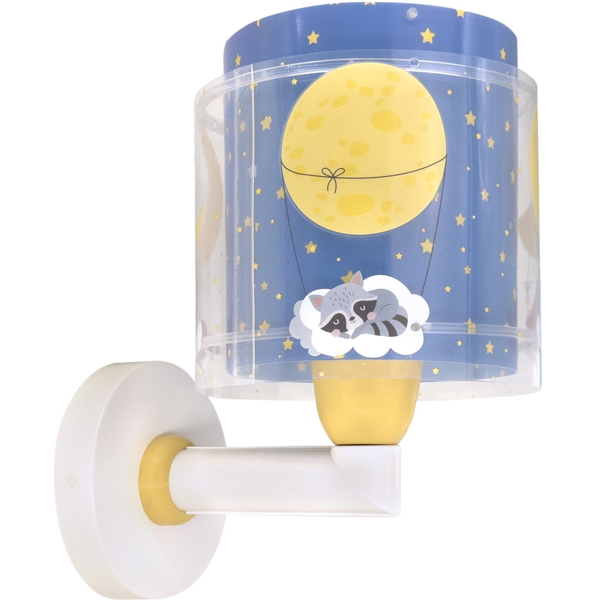 Dalber 76639 - Kinderwandlamp MOON DREAMS 1xE27/15W/230V blauw