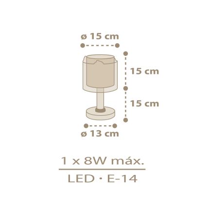 Dalber 76871 - Kleine kinderlamp BABY CHICK 1xE14/8W/230V