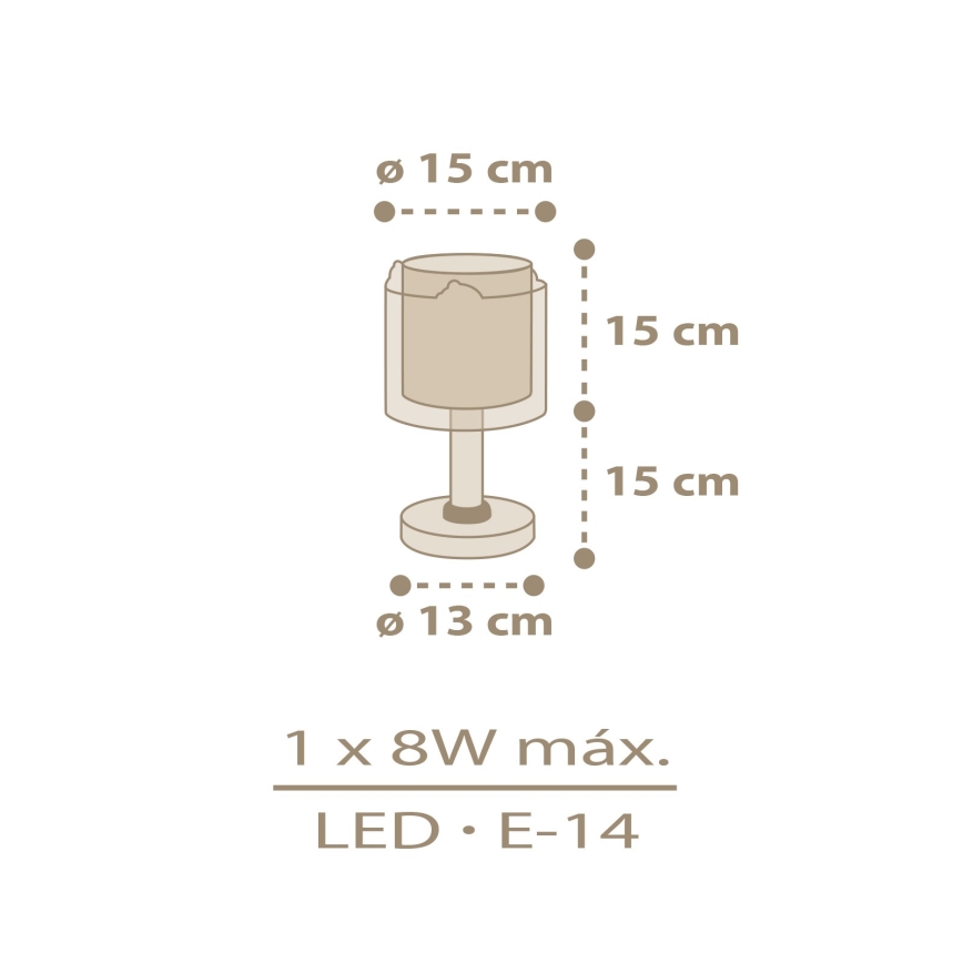 Dalber 76871 - Kleine kinderlamp BABY CHICK 1xE14/8W/230V