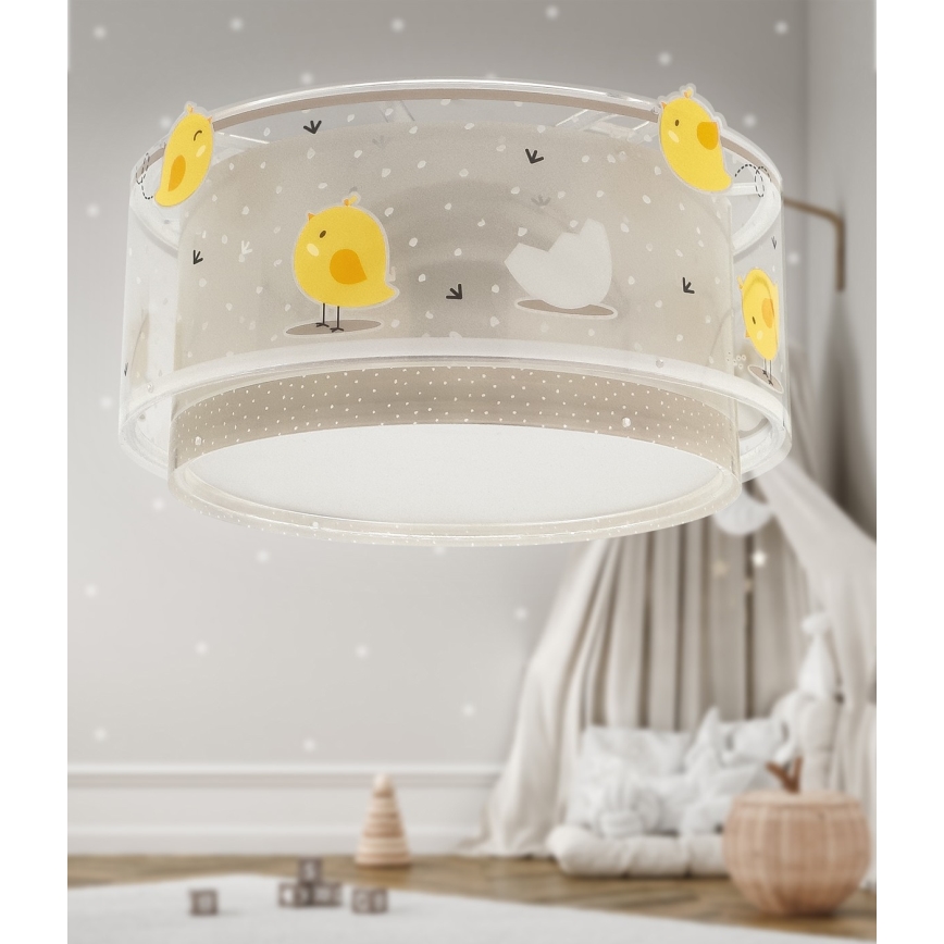Dalber 76876 - Plafondlamp kinderkamer BABY CHICK 2xE27/15W/230V