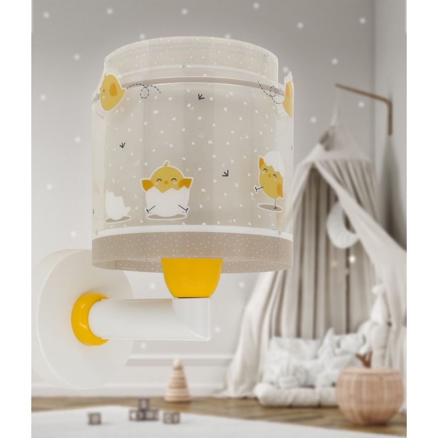Dalber 76879 - Wandlamp voor kinderen BABY CHICK 1xE27/15W/230V