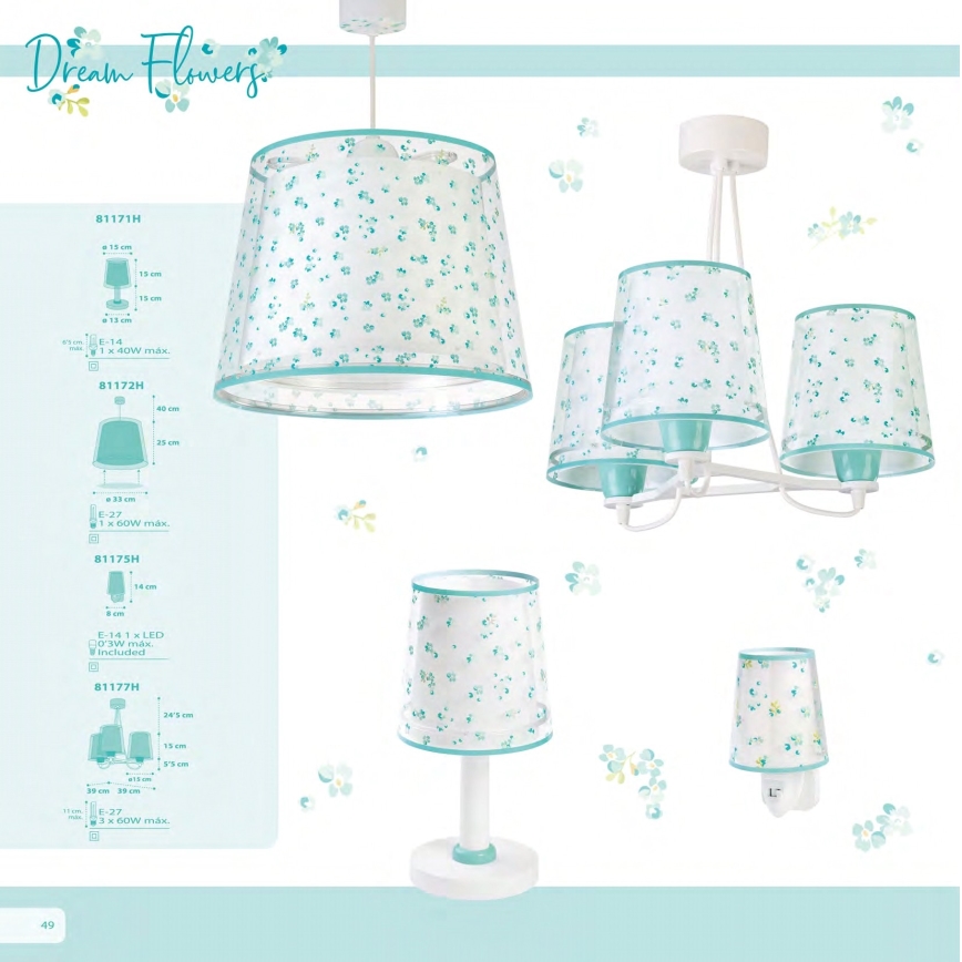 Dalber 81175H - LED Stekkerlampje DREAM FLOWERS 1xE14/0,3W/230V