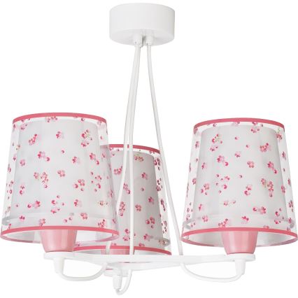 Dalber 81177S - Kinderhanglamp DREAM FLOWERS 3xE27/60W/230V