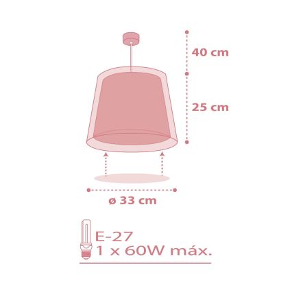 Dalber 81192S - Kinderhanglamp LIGHT FEELING 1xE27/60W/230V