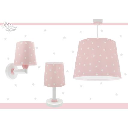 Dalber 82211S - Lamp voor Kinderen STAR LIGHT 1xE14/40W/230V roze