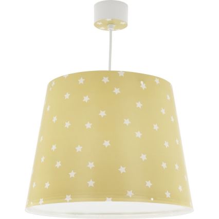 Dalber 82212A - Hanglamp voor Kinderen STAR LIGHT 1xE27/60W/230V geel