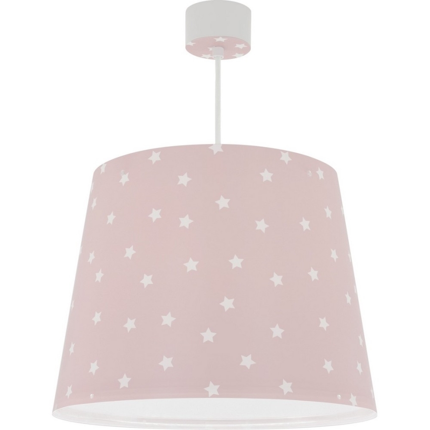 Dalber 82212S - Hanglamp voor Kinderen STAR LIGHT 1xE27/60W/230V roze
