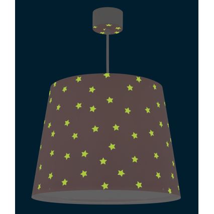 Dalber 82212S - Hanglamp voor Kinderen STAR LIGHT 1xE27/60W/230V roze