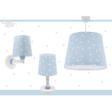 Dalber 82212T - Hanglamp voor Kinderen STAR LIGHT 1xE27/60W/230V blauw