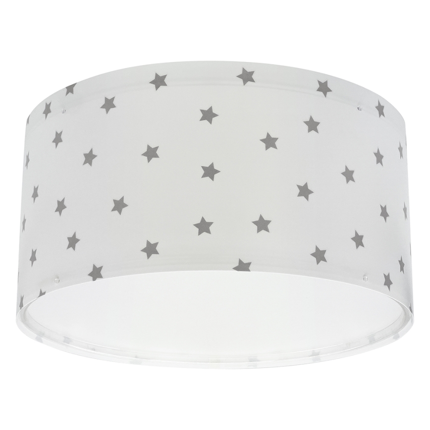 Dalber 82216B - Plafondlamp voor Kinderen STAR LIGHT 2xE27/60W/230V wit