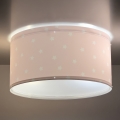Dalber 82216S - Plafondlamp voor Kinderen STAR LIGHT 2xE27/60W/230V roze