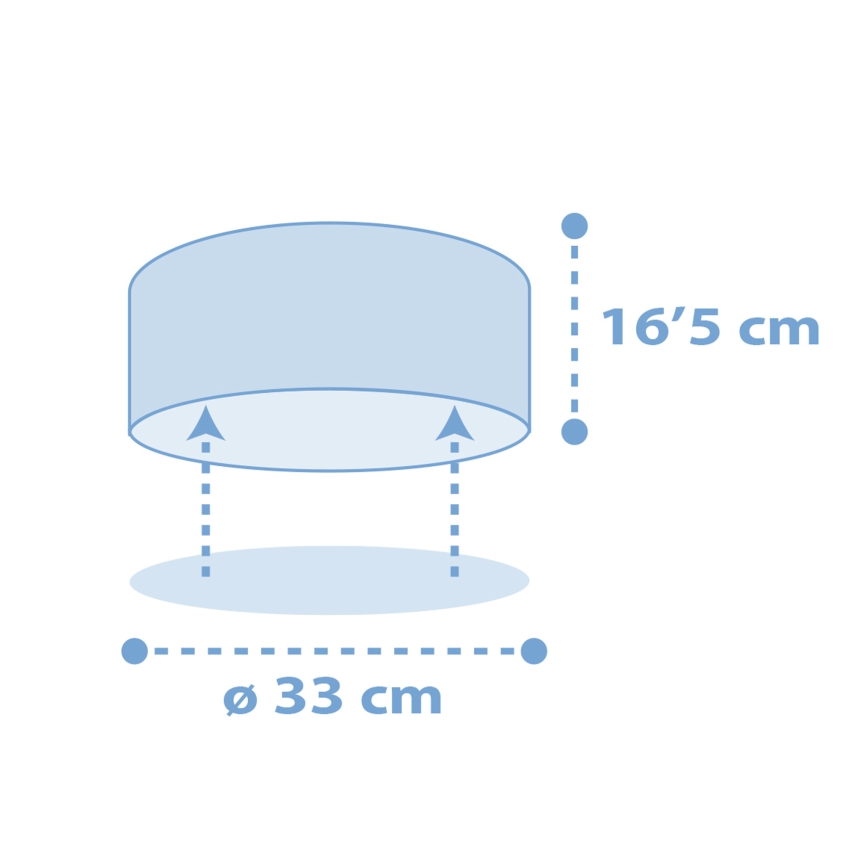 Dalber 82216T - Plafondlamp voor Kinderen STAR LIGHT 2xE27/60W/230V blauw