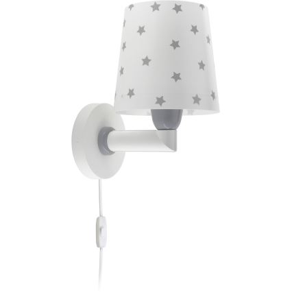 Dalber 82219B - Wand Lamp voor Kinderen STAR LIGHT 1xE27/60W/230V wit