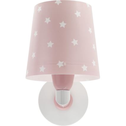 Dalber 82219S - Wand Lamp voor Kinderen STAR LIGHT 1xE27/60W/230V roze