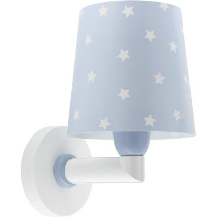 Dalber 82219T - Wand Lamp voor Kinderen STAR LIGHT 1xE27/60W/230V blauw