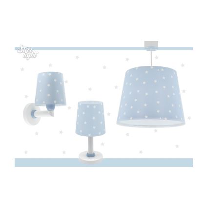 Dalber 82219T - Wand Lamp voor Kinderen STAR LIGHT 1xE27/60W/230V blauw