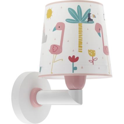 Dalber 82469 - Wandlamp voor kinderen FLAMINGO 1xE27/15W/230V