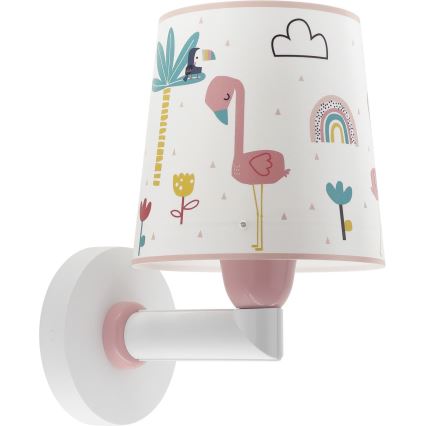 Dalber 82469 - Wandlamp voor kinderen FLAMINGO 1xE27/15W/230V