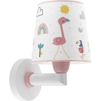 Dalber 82469 - Wandlamp voor kinderen FLAMINGO 1xE27/15W/230V