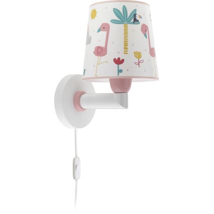 Dalber 82469 - Wandlamp voor kinderen FLAMINGO 1xE27/15W/230V