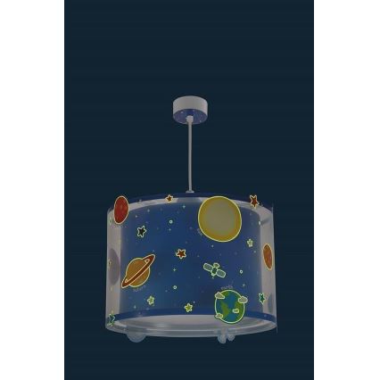 Dalber D-41342 - Hanglamp kinderkamer PLANETS 1xE27/60W/230V