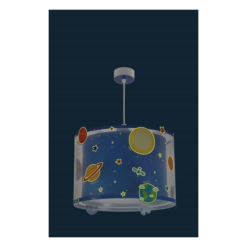 Dalber D-41342 - Hanglamp kinderkamer PLANETS 1xE27/60W/230V