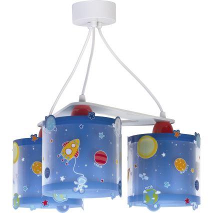 Dalber D-41344 - Hanglamp kinderkamer PLANETS 3xE27/60W/230V