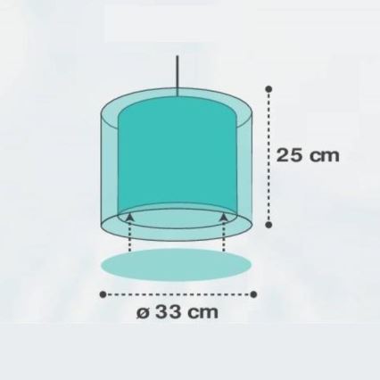 Dalber D-41412H - Hanglamp kinderkamer CLOUDS 1xE27/60W/230V