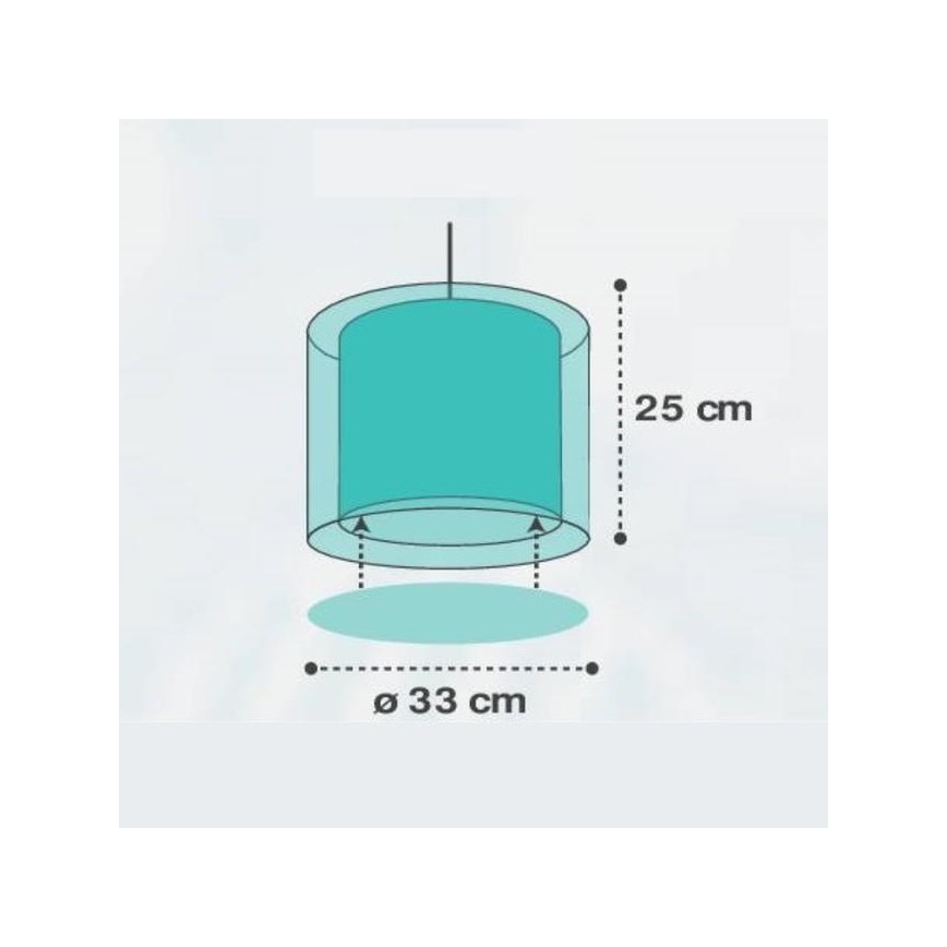 Dalber D-41412H - Hanglamp kinderkamer CLOUDS 1xE27/60W/230V