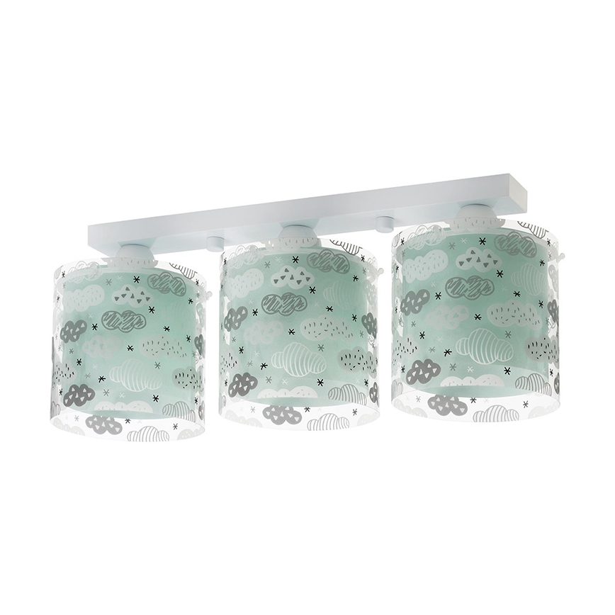 Dalber D-41413H - Plafonnière kinderkamer CLOUDS 3xE27/60W/230V