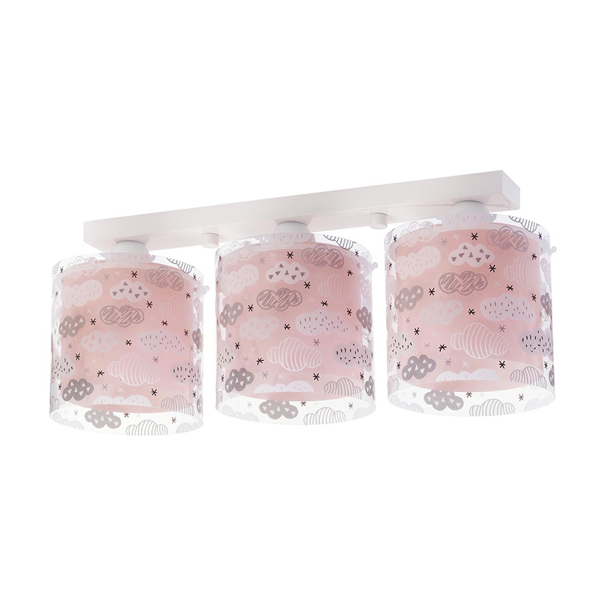 Dalber D-41413S - Plafonnière kinderkamer CLOUDS 3xE27/60W/230V