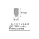 Dalber D-41415E - LED Stopcontact lampje CLOUDS 1xE14/0,3W/230V