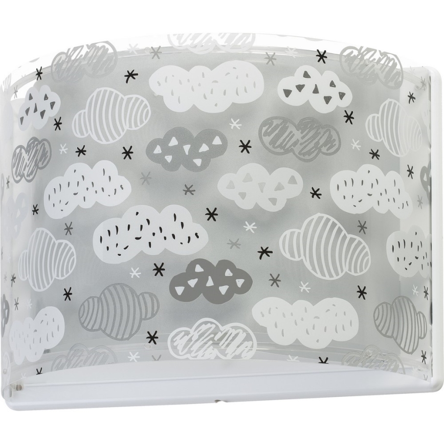 Dalber D-41418E - Wandlamp kinderkamer CLOUDS 1xE27/60W/230V