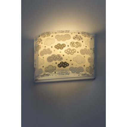 Dalber D-41418E - Wandlamp kinderkamer CLOUDS 1xE27/60W/230V