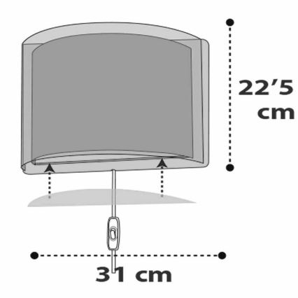 Dalber D-41418S - Wandlamp kinderkamer CLOUDS 1xE27/60W/230V