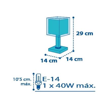 Dalber D-43421 - Kinderkamer lamp PETIT MARIN 1xE14/40W/230V