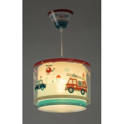 Dalber 60612 - Hanglamp kinderkamer POLICE 1xE27/60W/230V