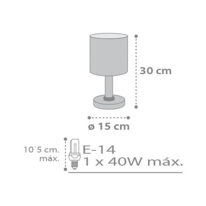 Dalber D-62011E - Kinderkamer lamp SWEET DREAMS 1xE14/40W/230V