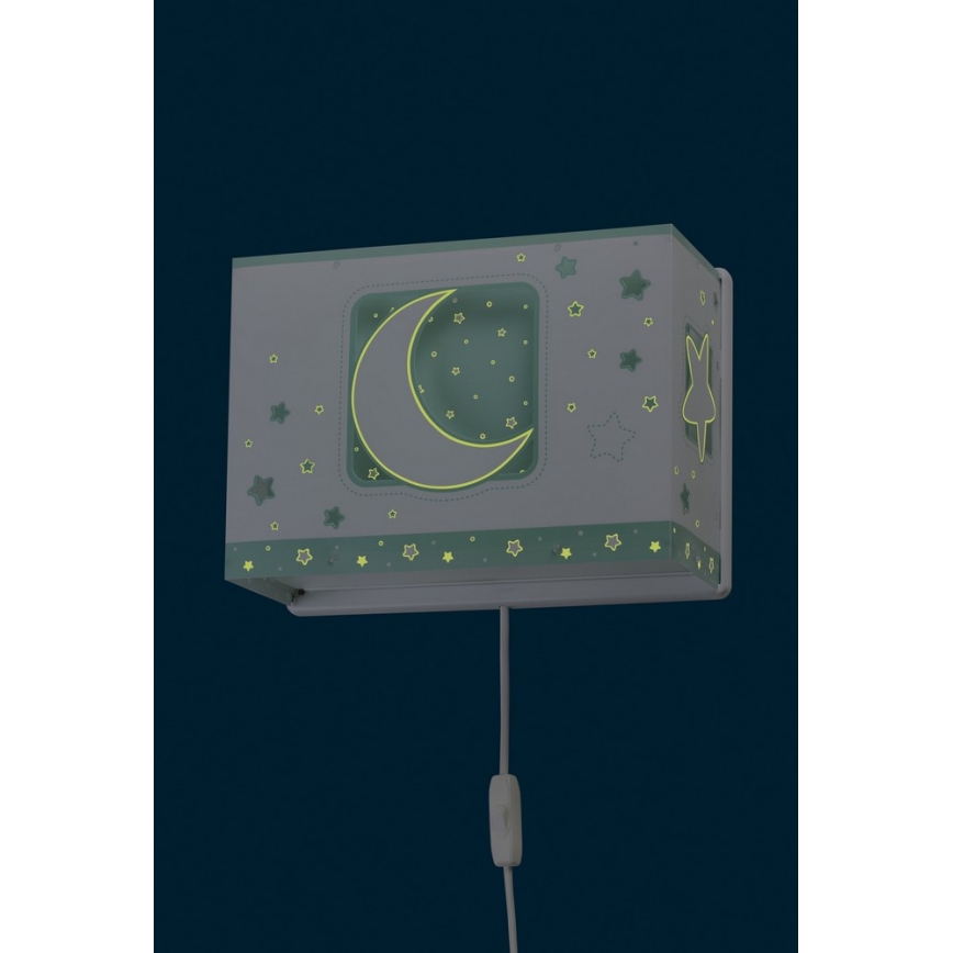 Dalber D-63238H - Wandlamp kinderkamer MOONLIGHT 1xE27/60W/230V