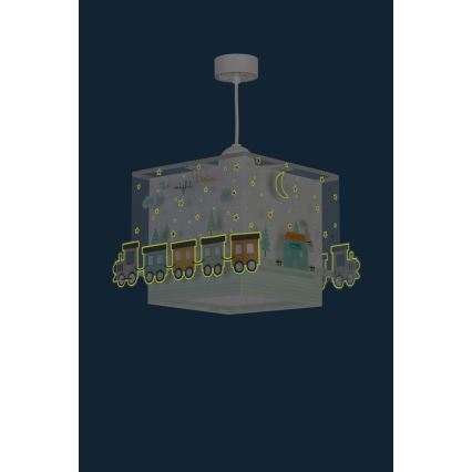 Dalber D-63532 - Hanglamp kinderkamer TRAIN 1xE27/60W/230V